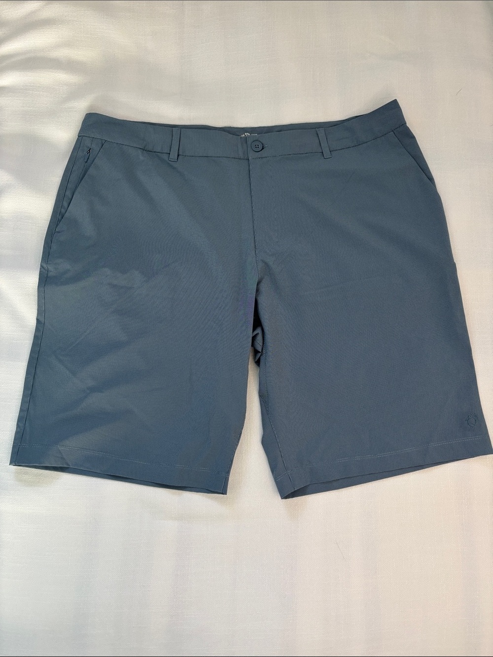 Hang Ten Flat-Front Shorts in Slate Blue -257sku